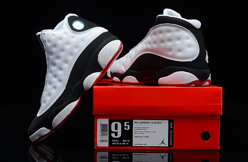 Air Jordan 13 Mens Shoes A Black/White/Red Online